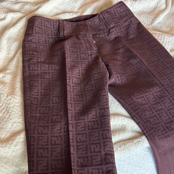 FENDI Monogram Trousers - size 38 - Picture 1 of 10